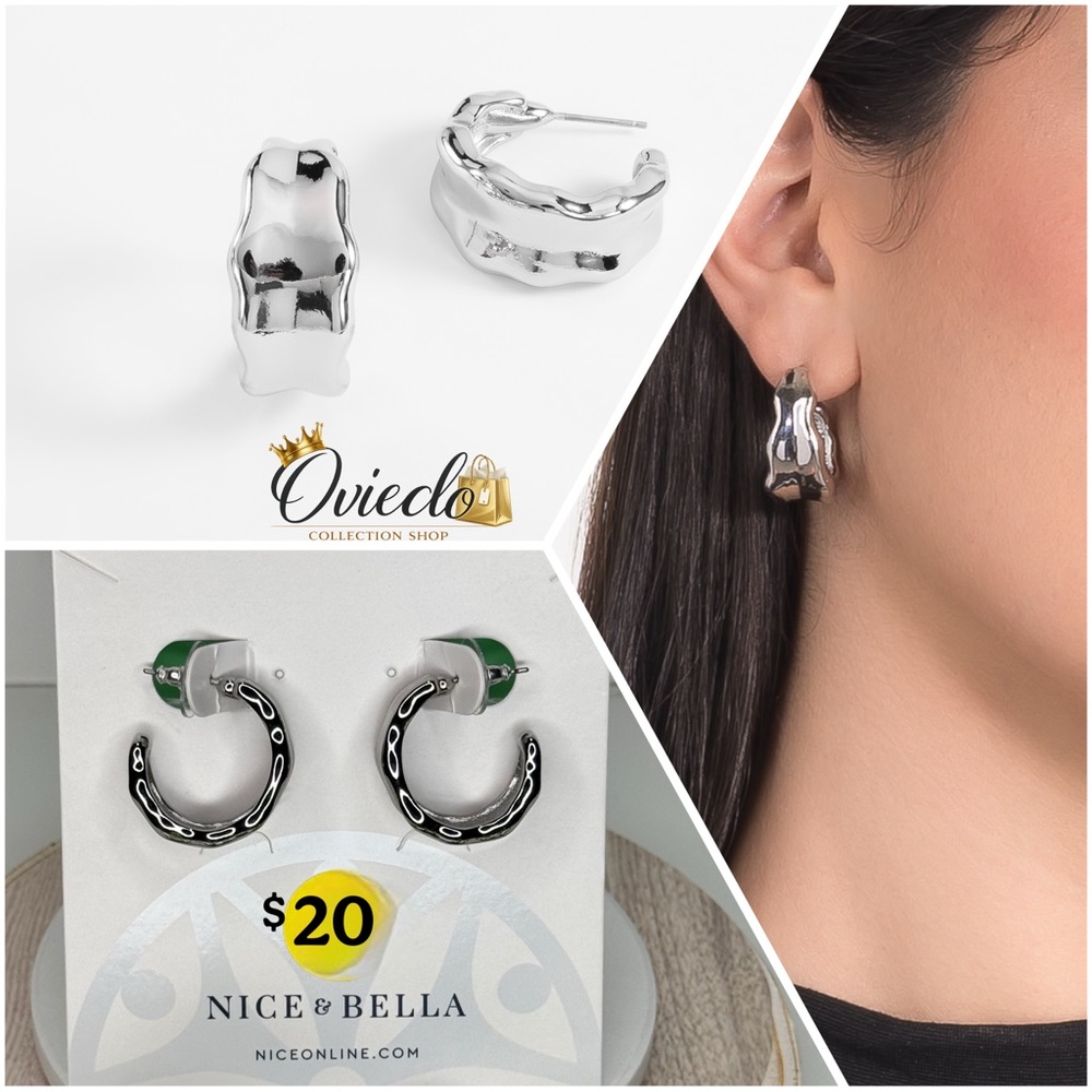 Silver Hoop Earrings